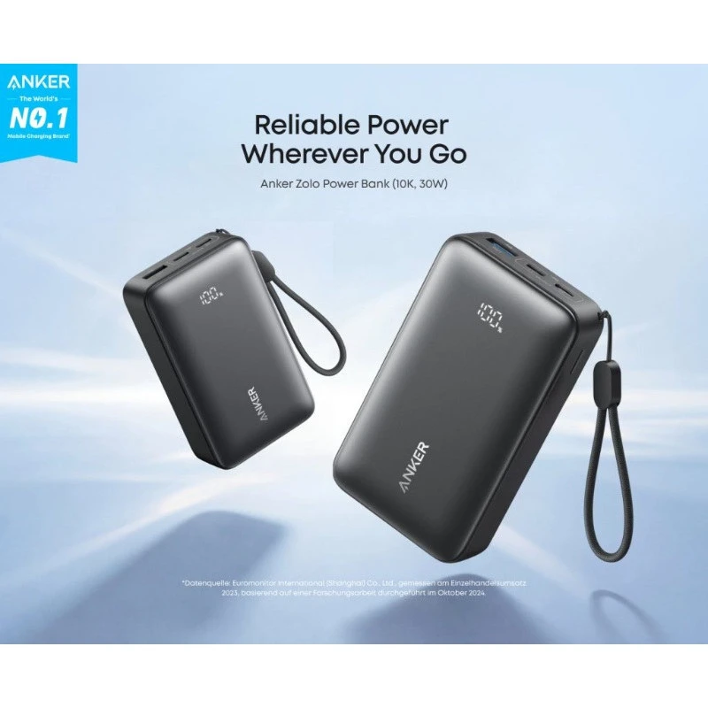 پاور بانک فست شارژ انکر Zolo A110JH PD 30W ظرفیت 10000 میلی آمپر ساعت