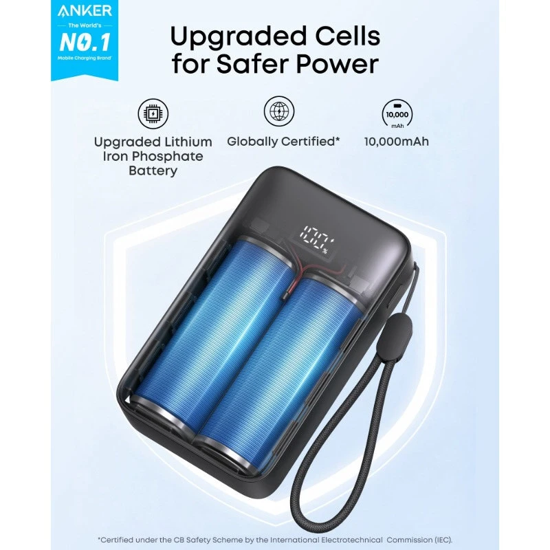 پاور بانک فست شارژ انکر Zolo A110JH PD 30W ظرفیت 10000 میلی آمپر ساعت