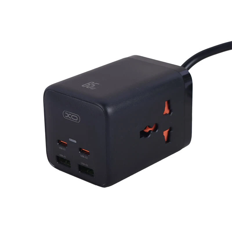 شارژر رومیزی فست شارژ 6 پورت 65 وات ایکس او XO-WL24(EU) GaN PD