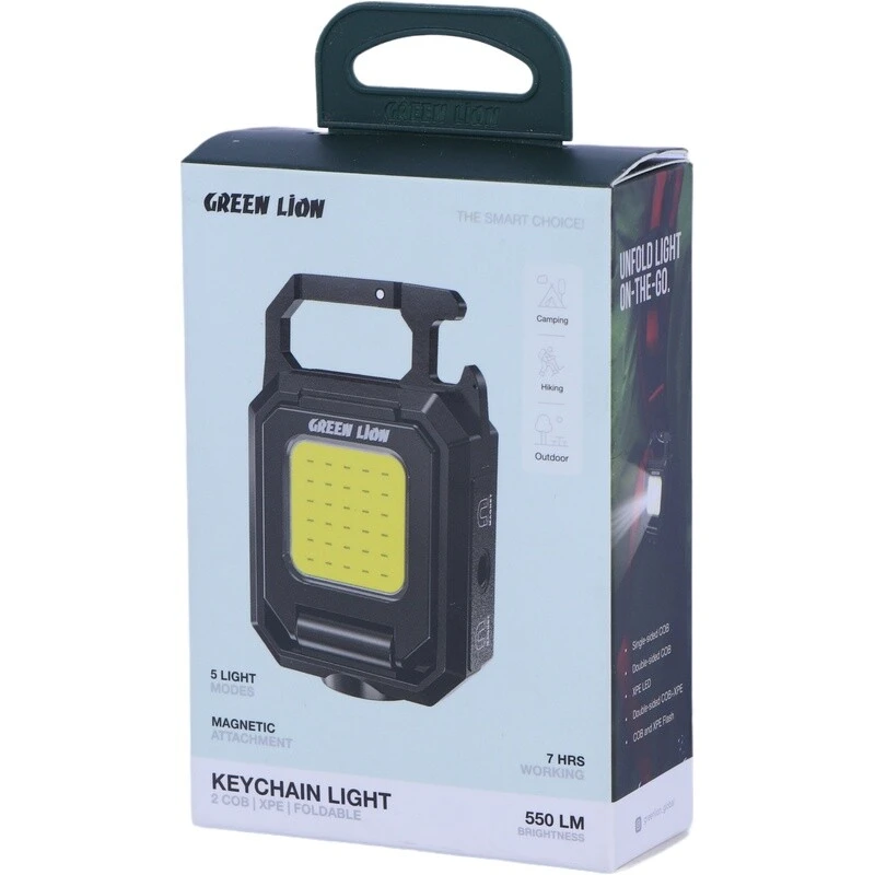 چراغ کمپینگ شارژی گرین لاین Keychain Light GL-FL9 GNKYLGTFL9BK