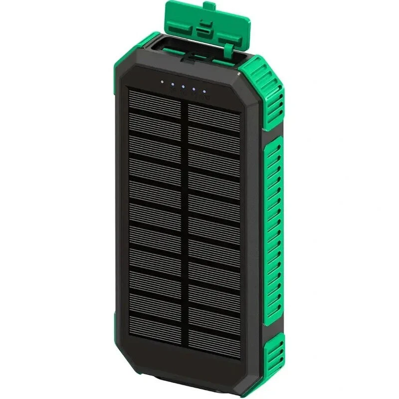 پاور بانک بی سیم خورشیدی فست شارژ گرین لاین Solar Flex GL-PX81 GNSOFLX20PBK PD 20W ظرفیت 20000 میلی آمپر ساعت