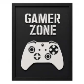 تابلو شاسی طرح Gamer Zone سایز 30*40 سانتی متر کد 2