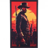 تابلو شاسی طرح Red Dead Redemption سایز 34*60 سانتی متر کد 1