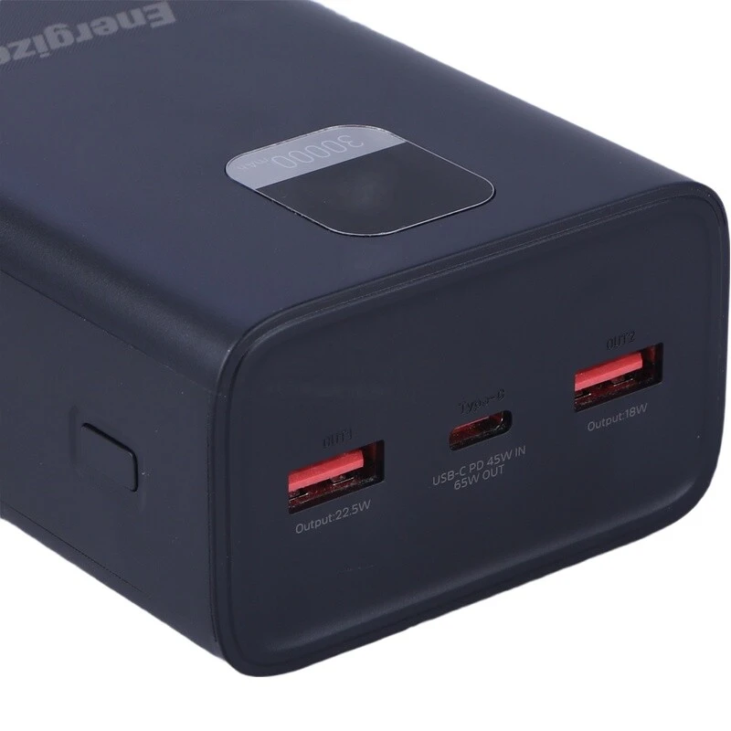 پاور بانک فست شارژ انرجایزر XP30000PD 65W ظرفیت 30000 میلی آمپر ساعت