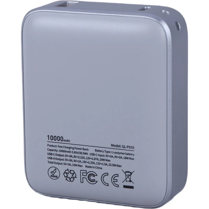 پاور بانک فست شارژ گرین لاین Zuno GL-PX55 GNZUN10PB PD 22.5W ظرفیت 10000 میلی آمپر ساعت