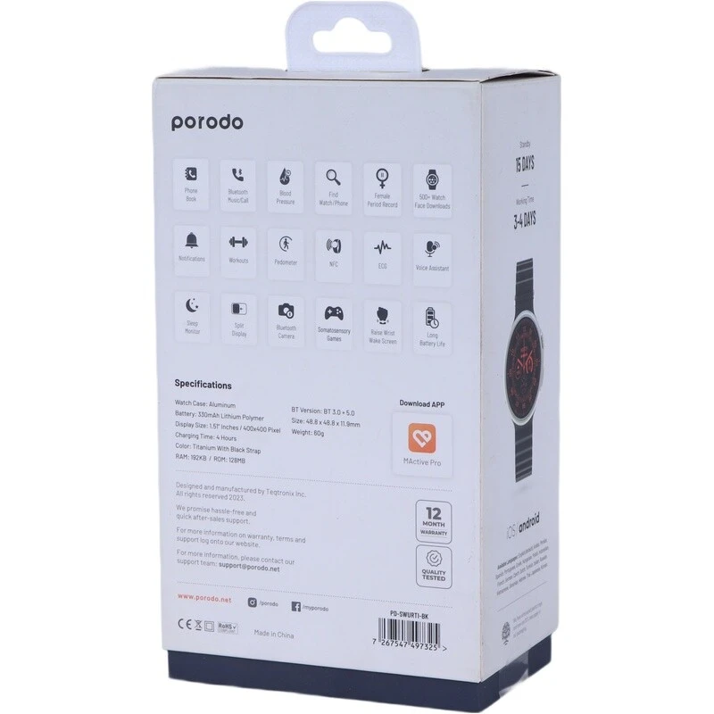 ساعت هوشمند پرودو Ultra Evo PD-SWURTI