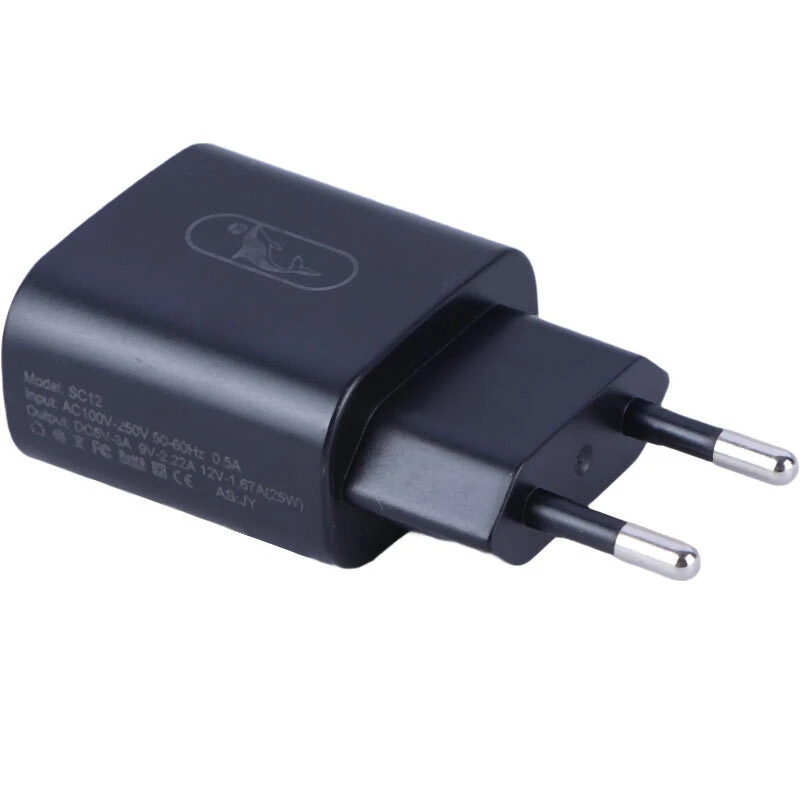 شارژر دیواری 25 وات اسکای دلفین SC12T PD 3A + کابل تبدیل تایپ سی