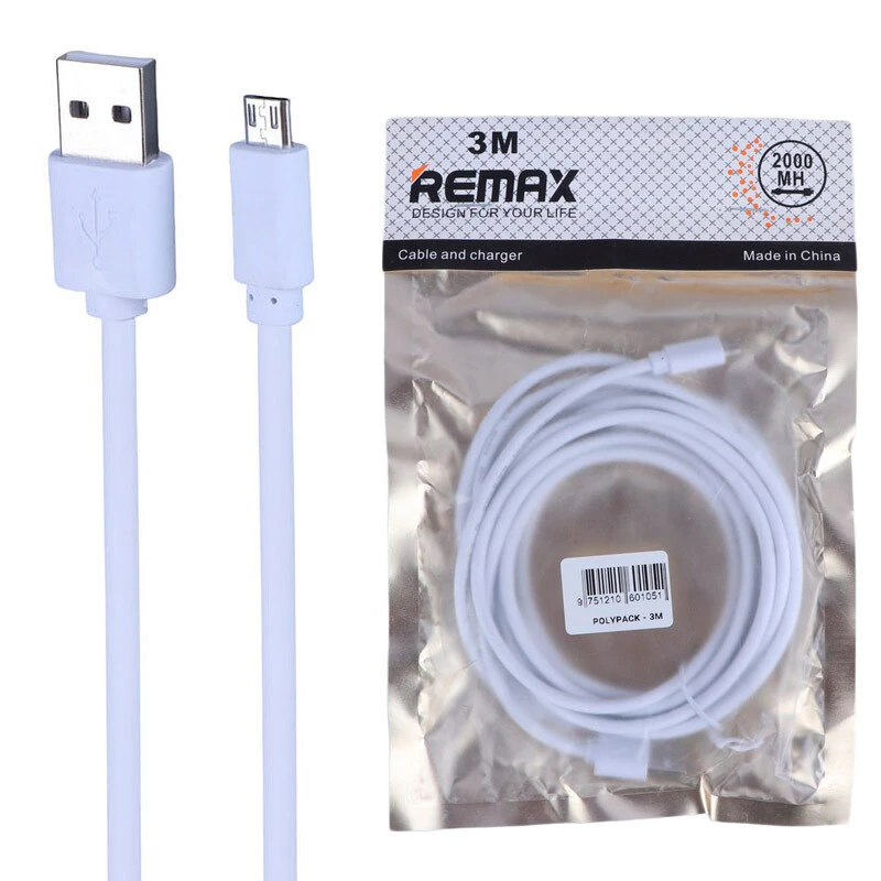 کابل میکرو یو اس بی ریمکس Polypack طول 3 متر
