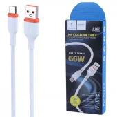 کابل تایپ سی فست شارژ 66 وات اسکای دلفین S10T طول 1 متر