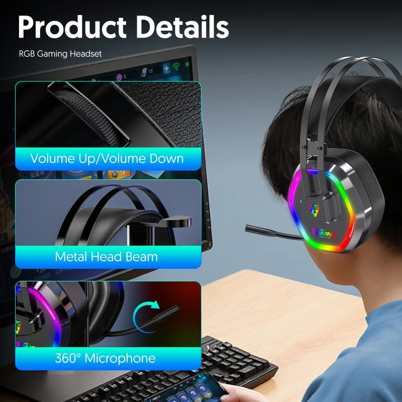 هدست گیمینگ سیم دار G608