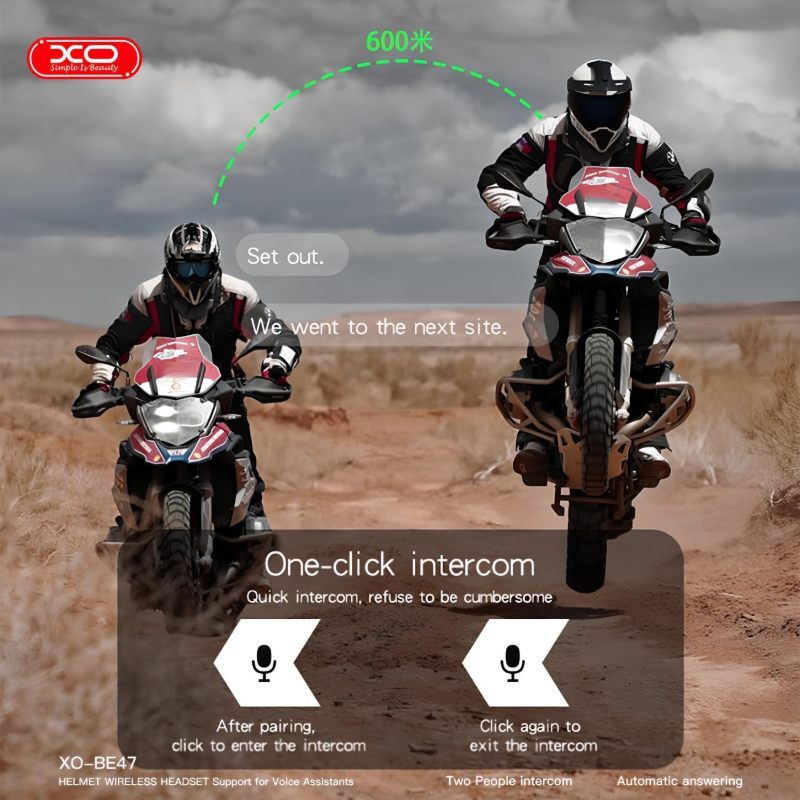 هدست کلاه کاسکت ایکس او XO-BE47