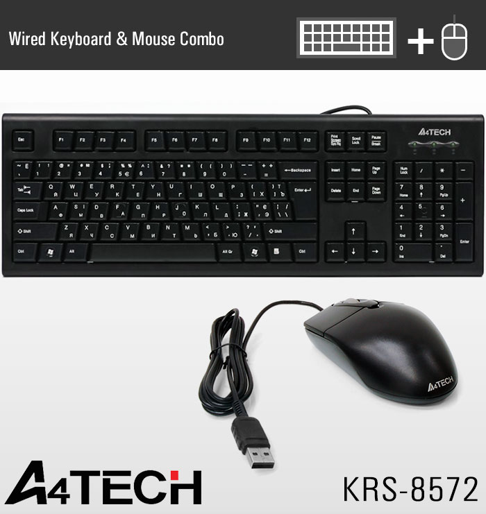 کیبورد و موس ای فورتک KRS-8572