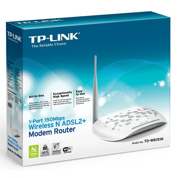 مودم روتر +ADSL2 تی پی لینک TD-W8151N