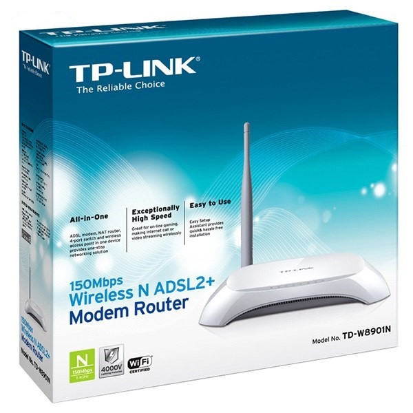 مودم روتر +ADSL2 تی پی لینک TD-W8901N