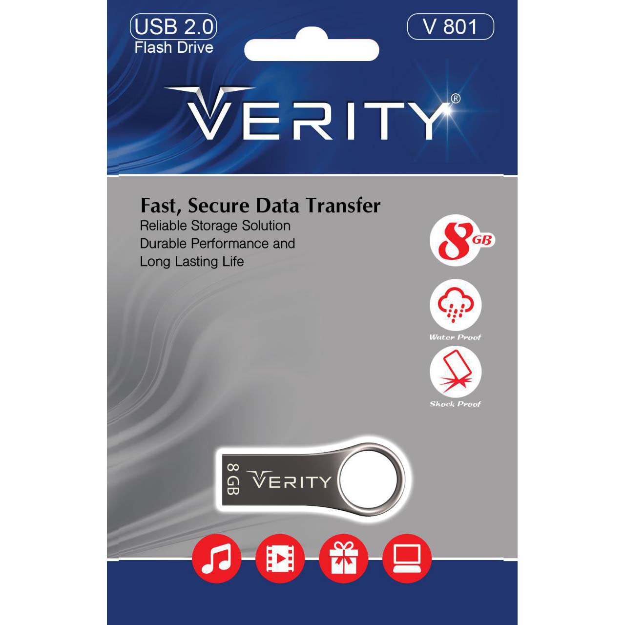 فلش 8 گیگ وریتی VERITY V801