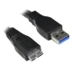 کابل هارد USB3.0 کی نت K-net طول 0.6 متر