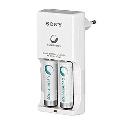 شارژر SONY HW2KN + دو عدد باتری 2100mAh AA شارژی