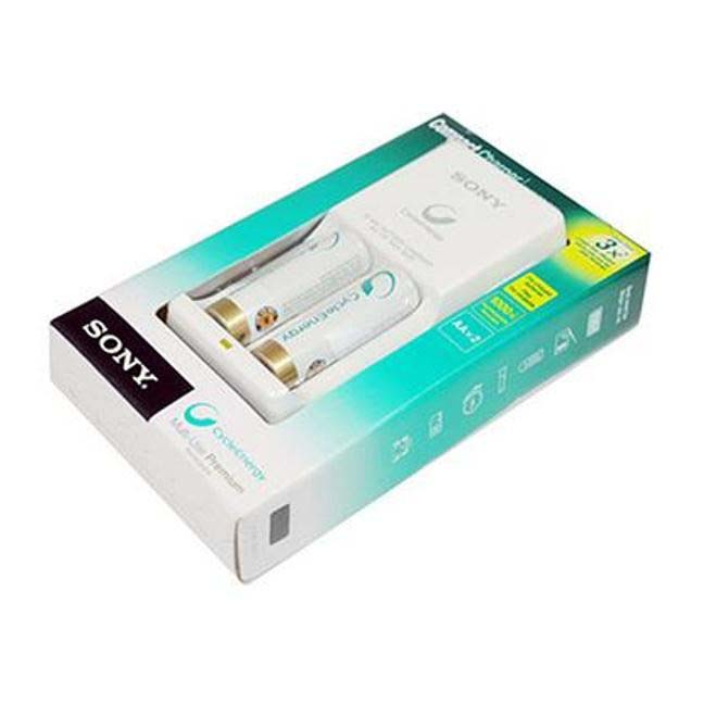 شارژر SONY HW2KN + دو عدد باتری 2100mAh AA شارژی