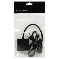 مبدل HDMI به VGA + کابل AUX و کابل Micro USB
