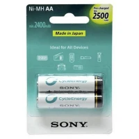 باتری قلمی دوتایی شارژی سونی Sony Cycle Energy AA 2500mAh