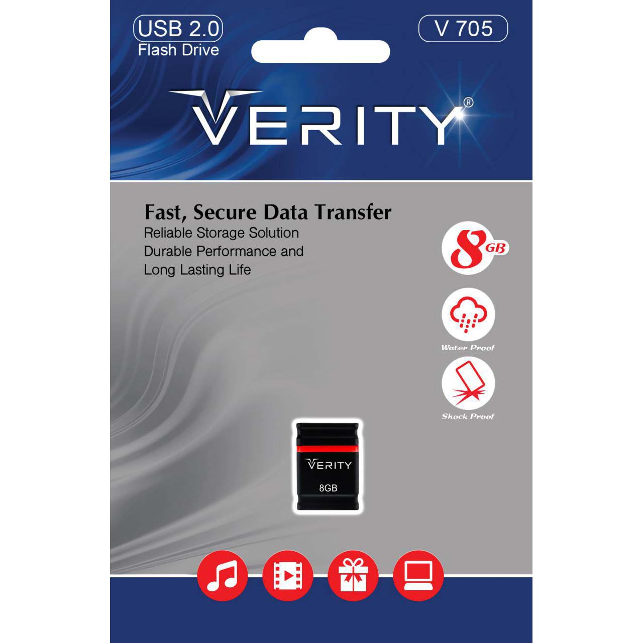 فلش 8 گیگ وریتی VERITY V705