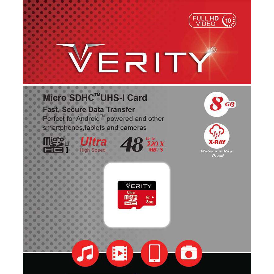 رم میکرو 8 گیگ وریتی Verity Micro U1 48MB/s بدون خشاب