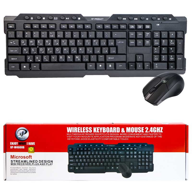 موس و کیبورد بی سیم ایکس پی پروداکت XP-W4600