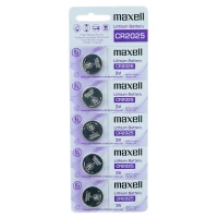 باتری سکه ای Maxell Lithium CR2025 بسته ۵ عددی
