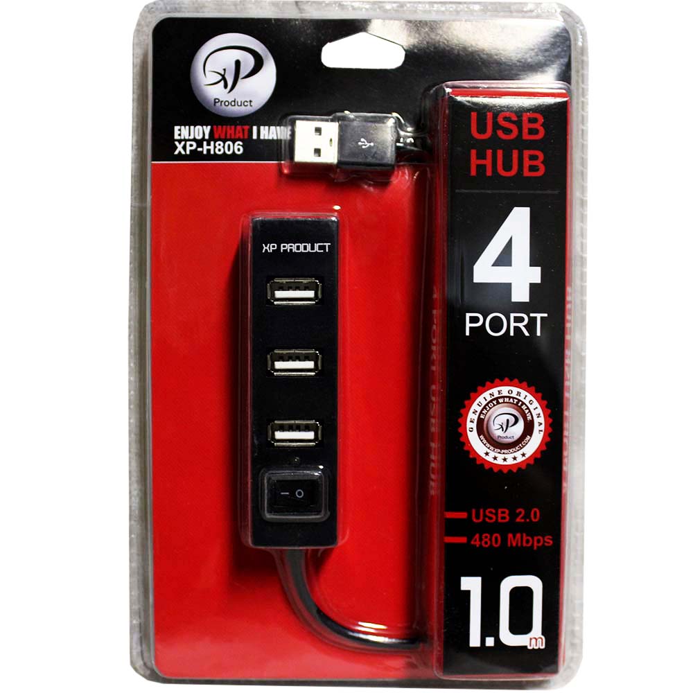هاب 4 پورت USB2.0 اکس پی پروداکت XP-H806c