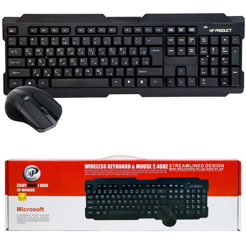 کیبورد و موس بی سیم ایکس پی پروداکت XP-W4400D