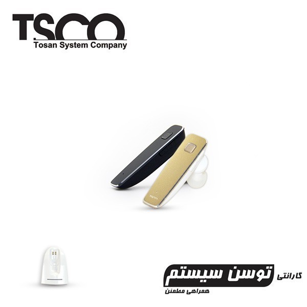 هدست بلوتوث TSCO TH-5328 + پایه شارژ مخصوص ماشین