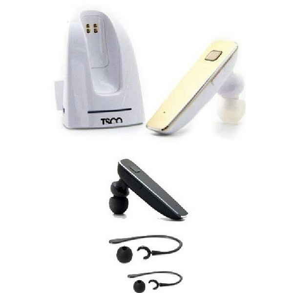 هدست بلوتوث TSCO TH-5328 + پایه شارژ مخصوص ماشین