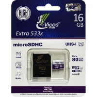 رم میکرو 16 گیگ ویکومن Vicco man U1 80MB/s + خشاب