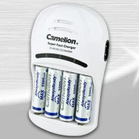 شارژر باتری Camelion BC1007 + چهار باتری شارژی قلمی