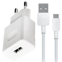 شارژر دیواری فست شارژ Huawei HW-059200EHQ QC3.0 2A 18W + کابل میکرو یو اس بی