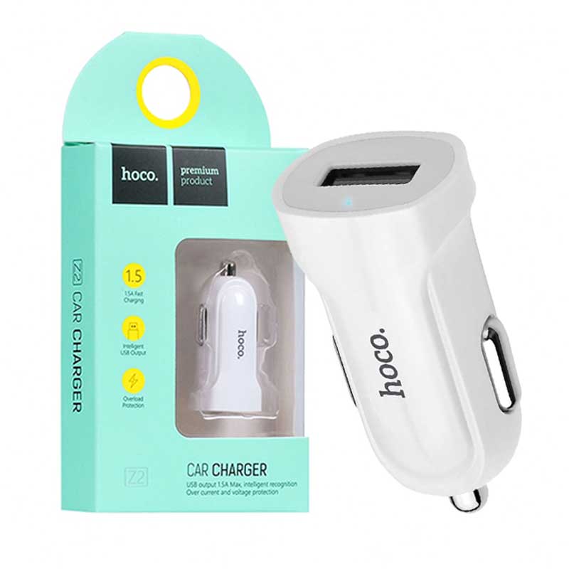 شارژر فندکی hoco Z2 1.5A (گارانتی 6 ماهه)