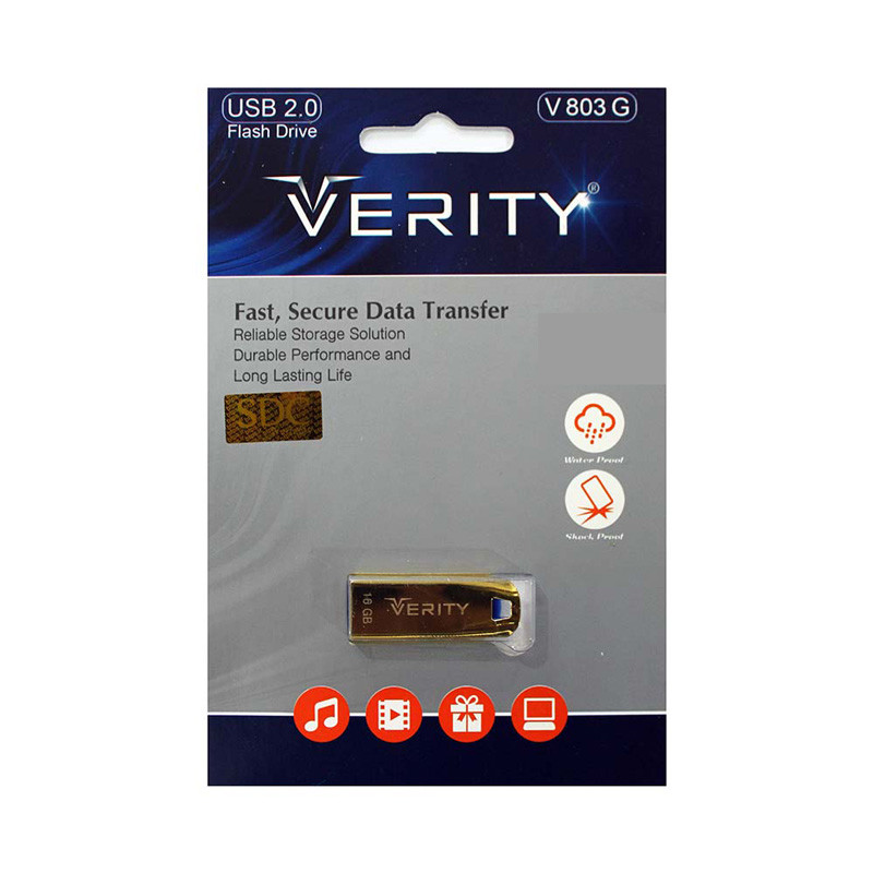 فلش 8 گیگ وریتی VERITY V803 GOLD