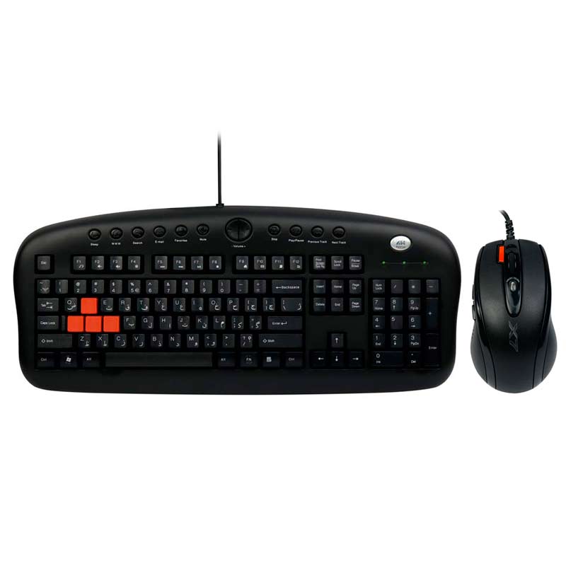 کیبورد و موس گیمینگ ای فورتک KX-2810BK