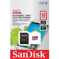 رم میکرو ۳۲ گیگ سن دیسک SanDisk Ultra U1 80MB/s