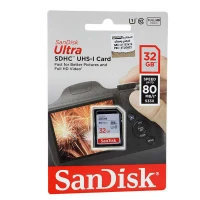 رم اس دی 32 گیگ سن دیسک SanDisk Ultra U1 80MB/s