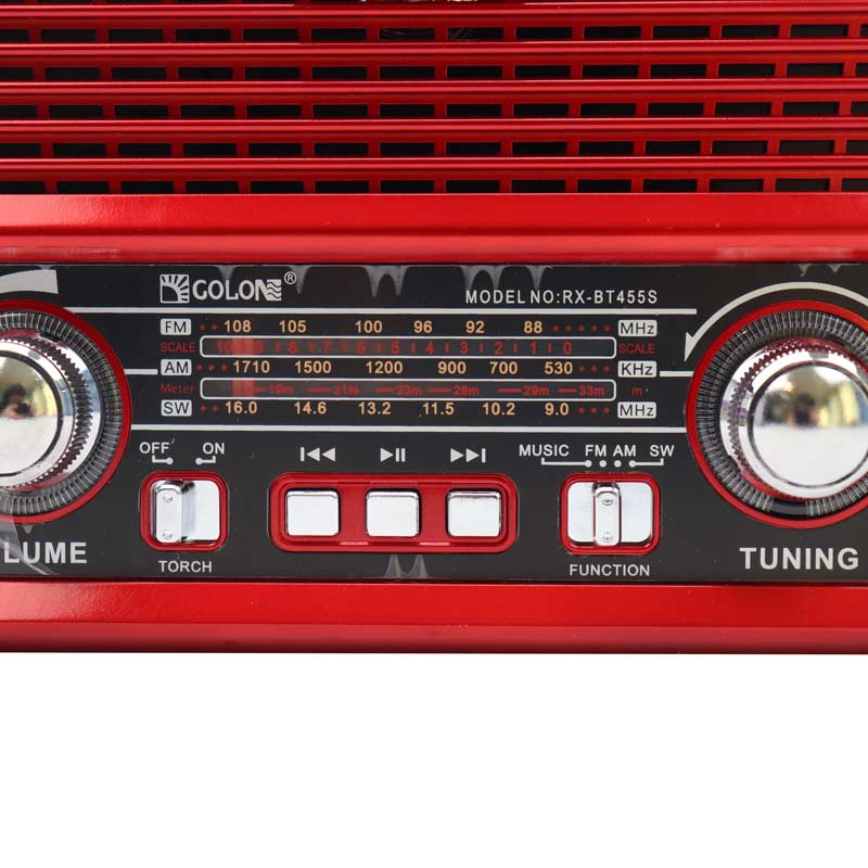 رادیو اسپیکر رم و فلش خور GOLON RX-BT 455S