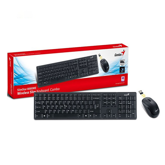 کیبورد و موس بی سیم جنیوس SlimStar 8000ME