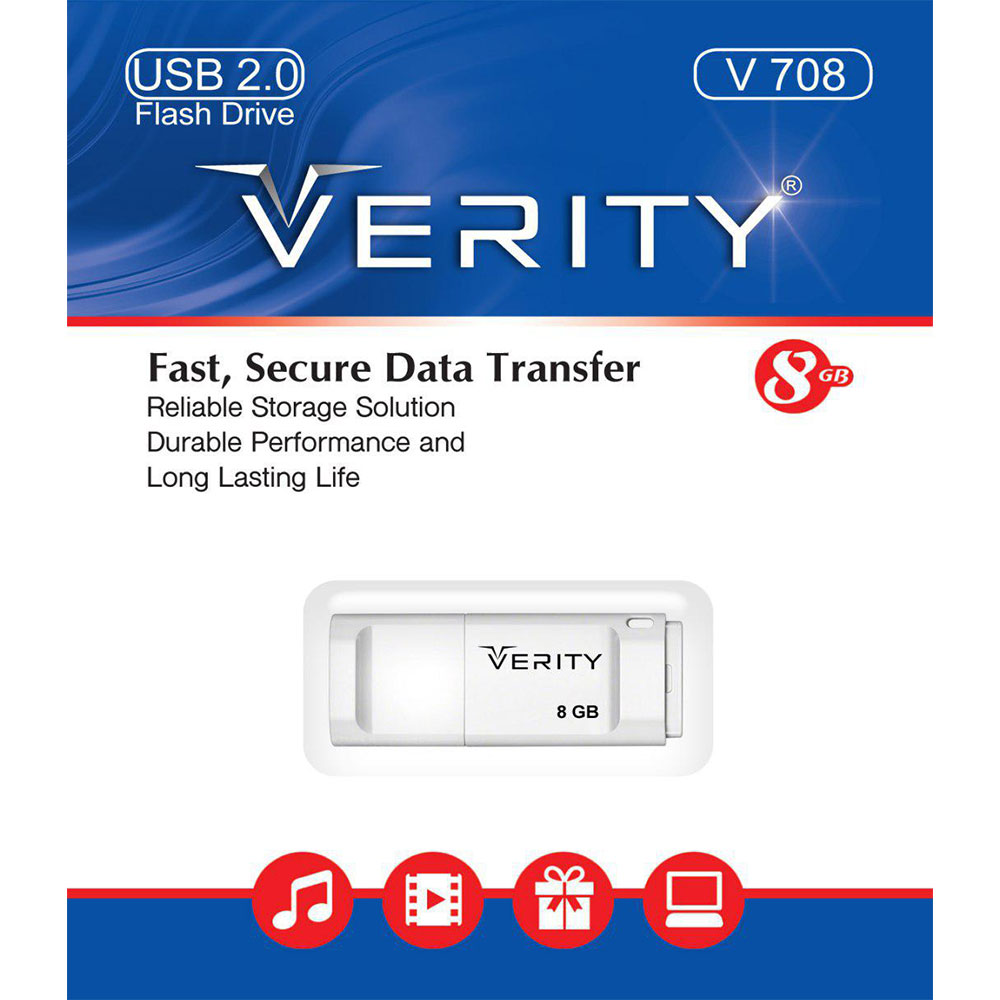 فلش 8 گیگ وریتی Verity V708