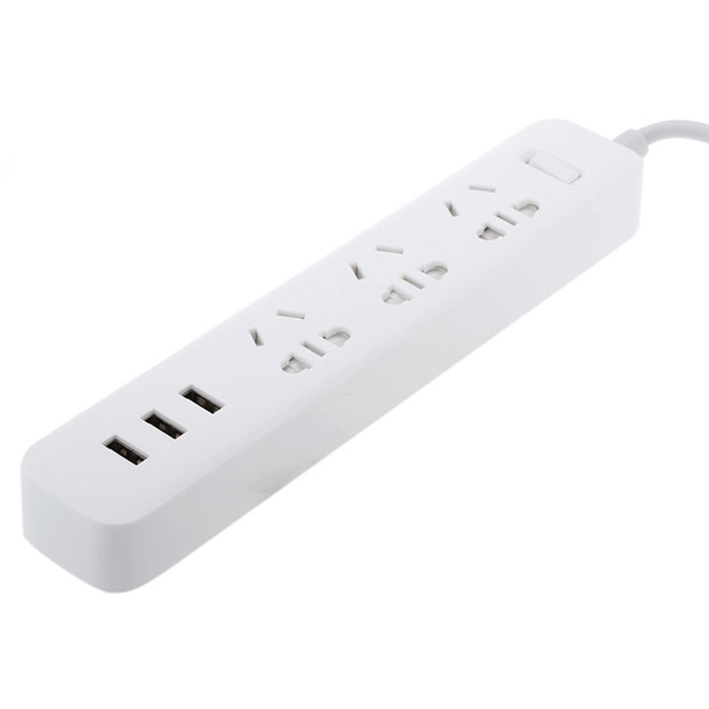 محافظ برق 3 خانه شیائومی Xiaomi XMCXB01QM + پورت شارژر