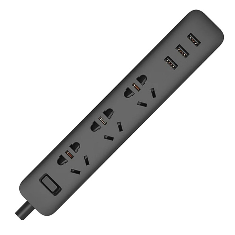 محافظ برق 3 خانه شیائومی Xiaomi XMCXB01QM + پورت شارژر