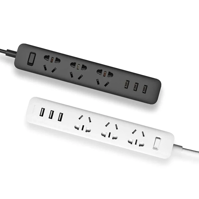 محافظ برق 3 خانه شیائومی Xiaomi XMCXB01QM + پورت شارژر