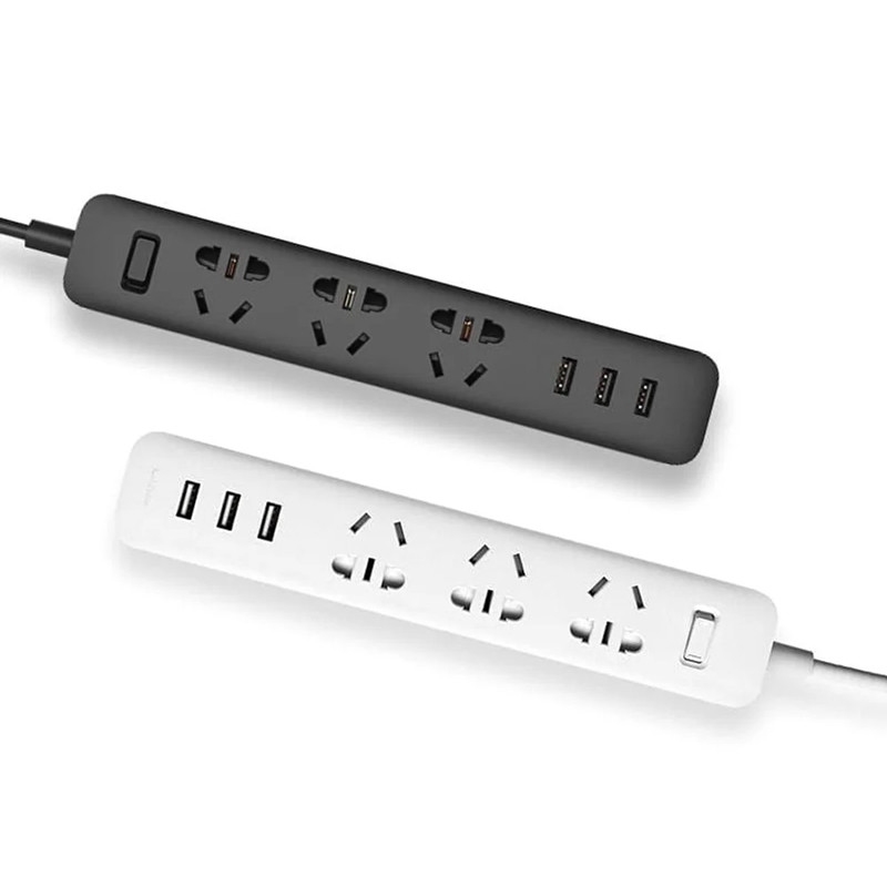 محافظ برق 3 خانه شیائومی Xiaomi XMCXB01QM + پورت شارژر