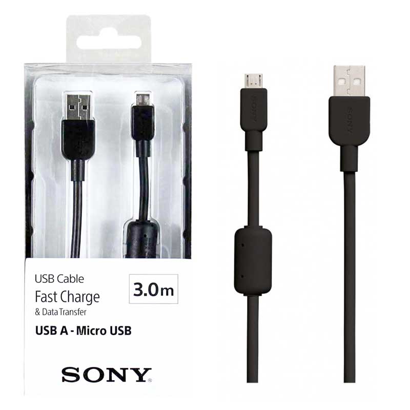 کابل میکرو یو اس بی اورجینال SONY 3m