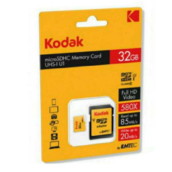 رم میکرو 32 گیگ کداک Kodak U1 85MB/s + خشاب