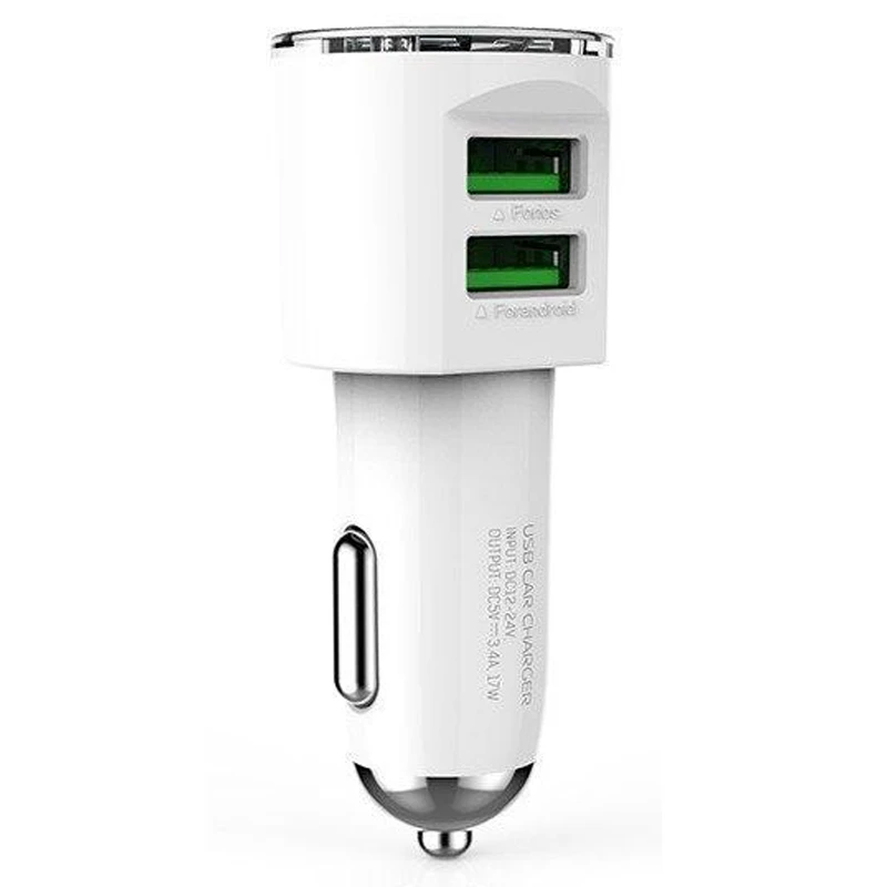 شارژر فندکی LDNIO DL-C29 + کابل آیفونی
